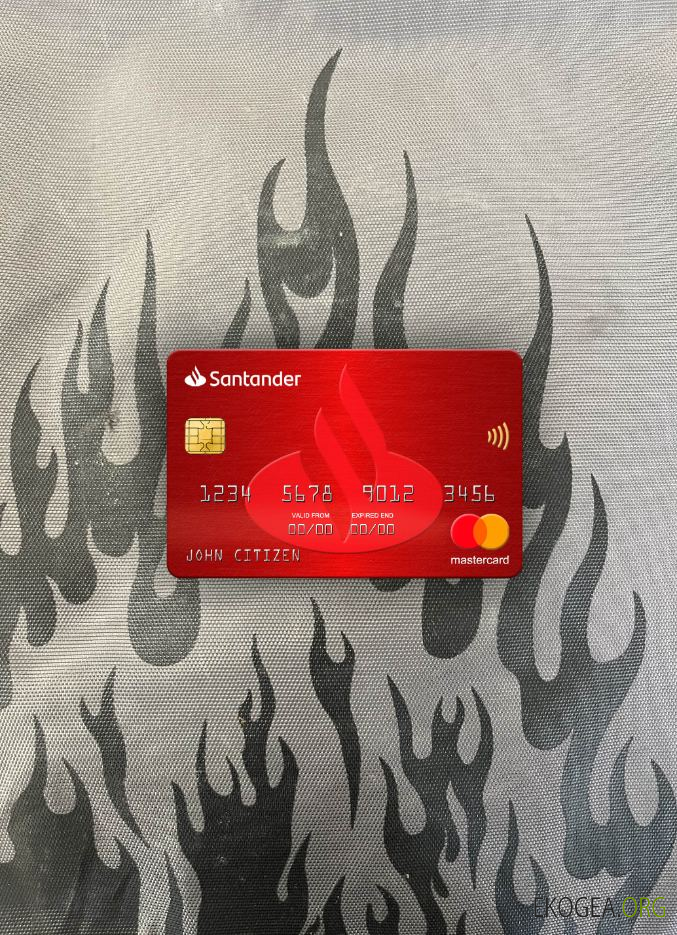 Espagne Santander Bank mastercard photolook ,